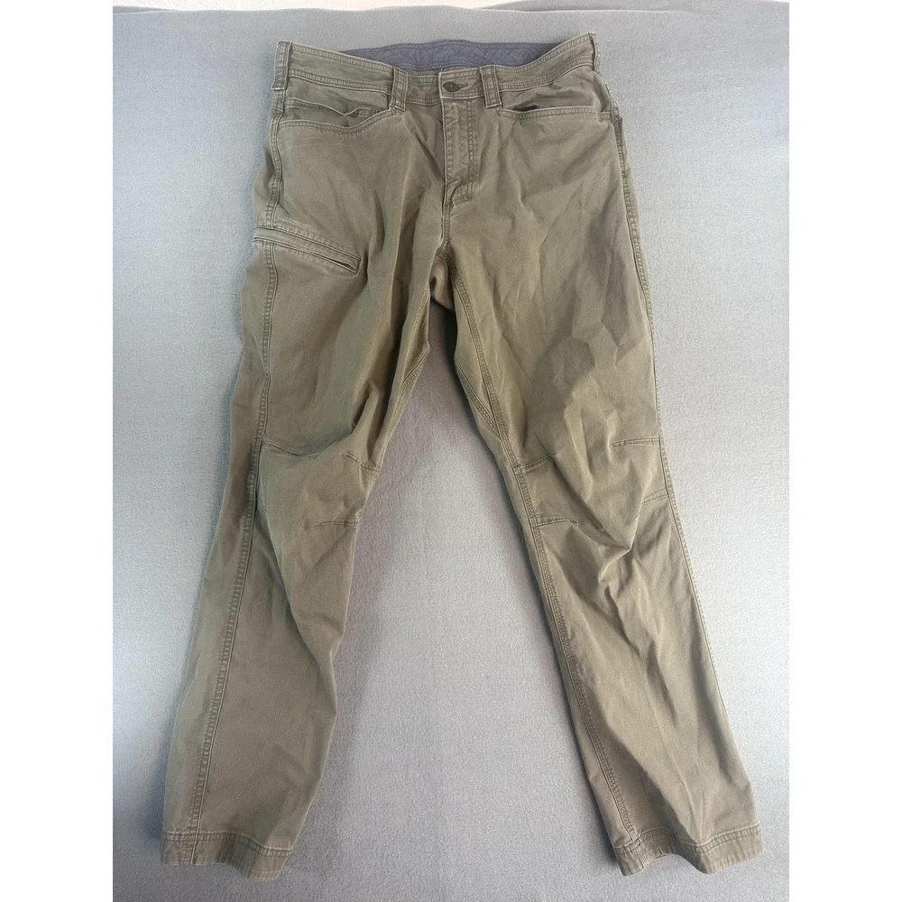 Duluth‎ Trading Co Pants Mens 36x34 Beige Regular Fit Canvas Workwear Casual